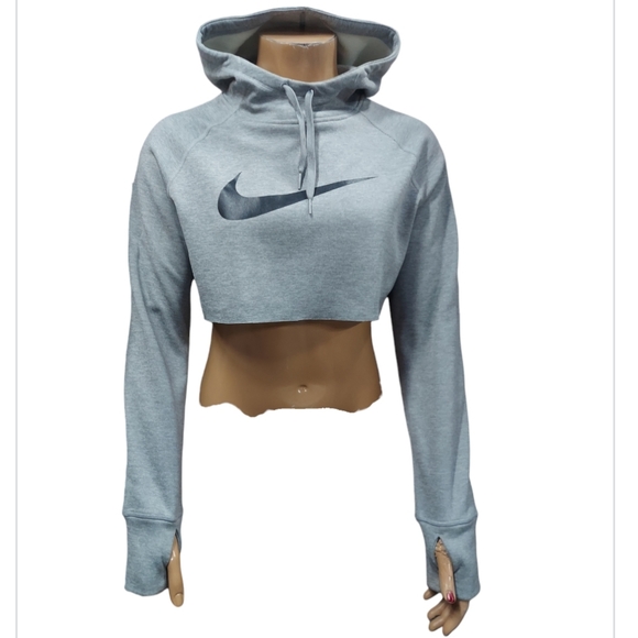 Nike Tops - Nike Therma Fit Cropped Long Sleeve Pullover Sweatshirt